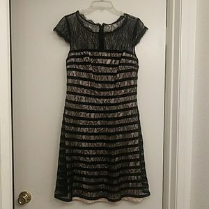Lace striped dress